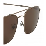 Giorgio Armani - Timeless - Occhiali da Sole con Montatura in Metallo - Marrone - Occhiali da Sole - Giorgio Armani Eyewear