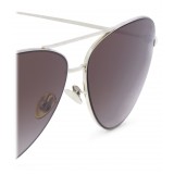 Giorgio Armani - Metal Pilot Frame Sunglasses with 18K Gold Plating - Brown - Sunglasses - Giorgio Armani Eyewear