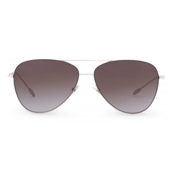 Giorgio Armani - Metal Pilot Frame Sunglasses with 18K Gold Plating - Brown - Sunglasses - Giorgio Armani Eyewear