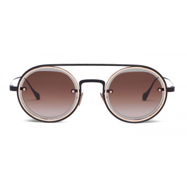 Giorgio Armani - Round Frame Sunglasses - Brown - Sunglasses - Giorgio Armani Eyewear