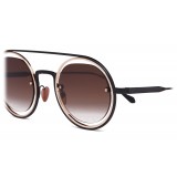 Giorgio Armani - Round Frame Sunglasses - Brown - Sunglasses - Giorgio Armani Eyewear