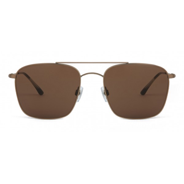 Giorgio Armani Timeless Sunglasses with Metal Frame Brown