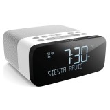 Pure - Siesta Rise S - Polar - Bedside DAB+/FM Alarm Clock Radio with Bluetooth - High Quality Digital Radio