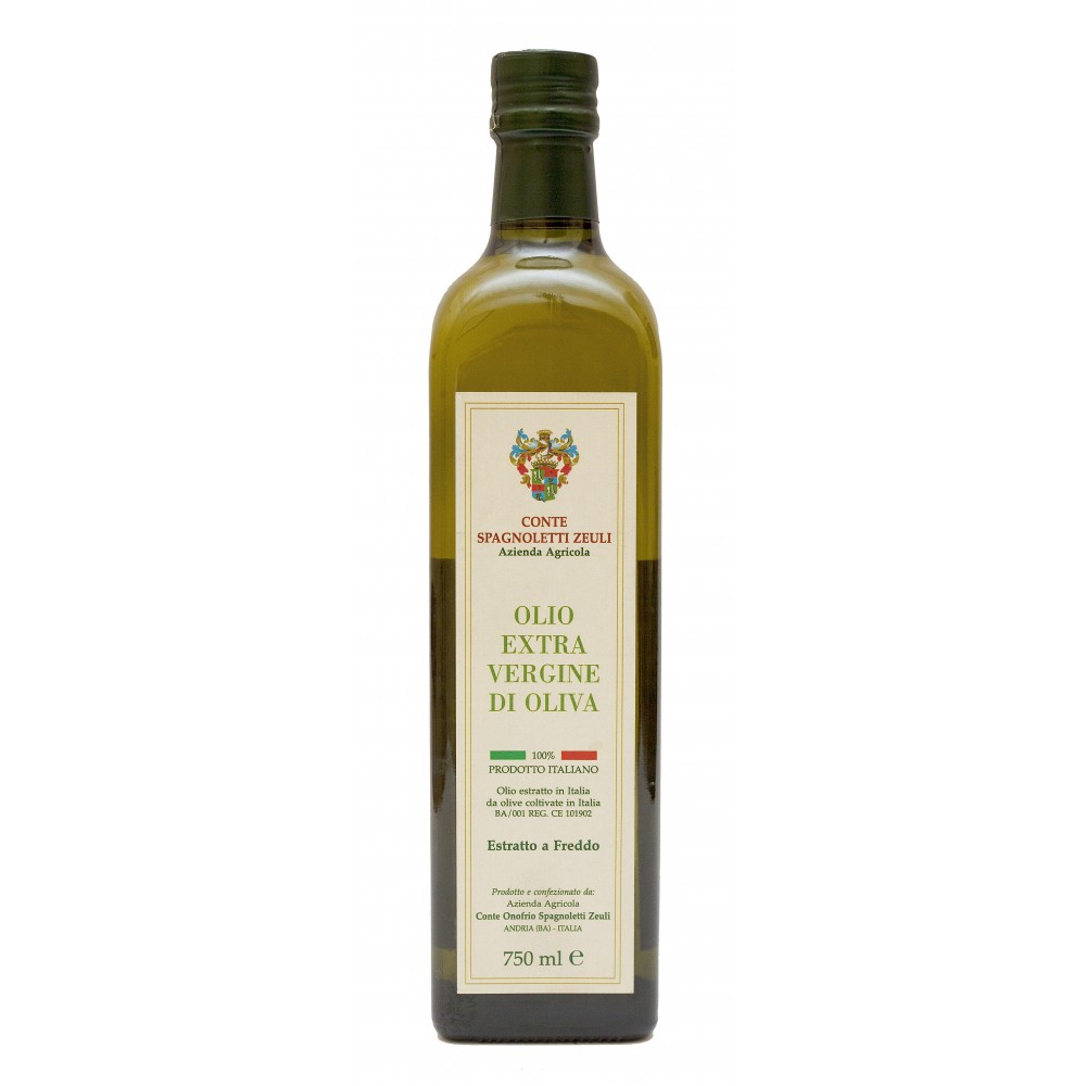 Conte Spagnoletti Zeuli - Olio Extravergine di Oliva D.O.P. - 750 ml - Fruttato Intenso