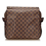 Louis Vuitton Vintage - Damier Ebene Naviglio Bag - Brown - Damier Canvas and Leather Handbag - Luxury High Quality
