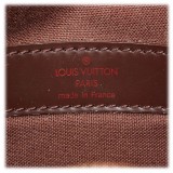 Louis Vuitton Vintage - Damier Ebene Naviglio Bag - Marrone - Borsa in Pelle e Tela Damier - Alta Qualità Luxury