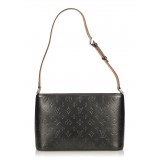 Louis Vuitton Vintage - Monogram Mat Alston Bag - Black - Vernis Leather Handbag - Luxury High Quality
