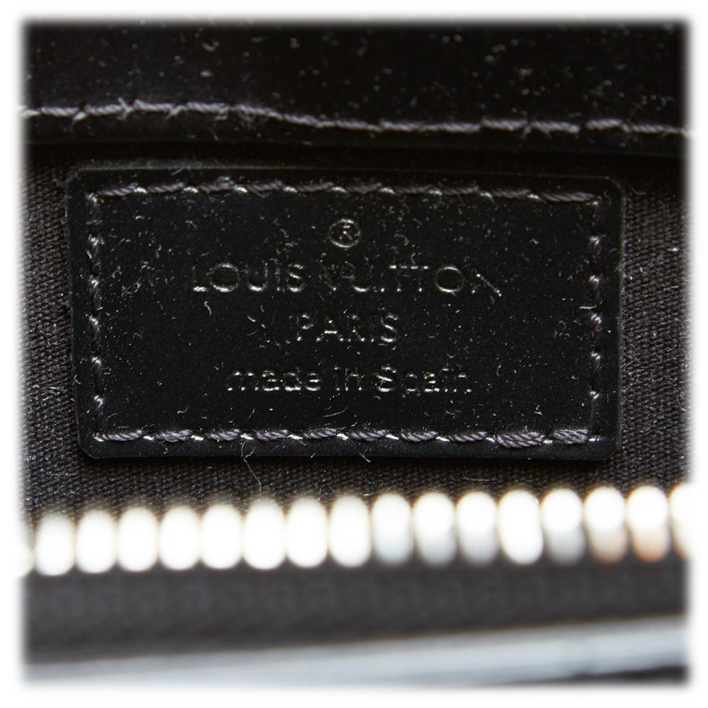 Louis Vuitton Vintage - Monogram Mat Alston Bag - Black - Vernis
