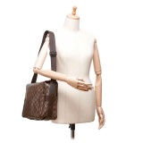 Louis Vuitton Vintage - Damier Ebene Naviglio Bag - Brown - Damier Canvas and Leather Handbag - Luxury High Quality