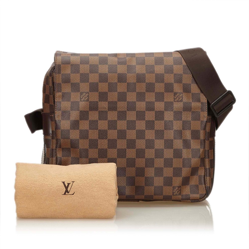 Louis Vuitton Vintage - Damier Ebene Naviglio Bag - Brown - Damier