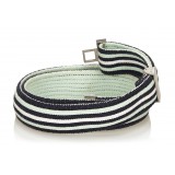 Hermès Vintage - Cotton Belt - Blue Navy White - Cotton Belt - Luxury High Quality