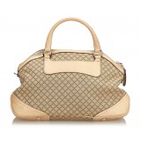 Gucci Vintage - Diamante Horsebit Catherine Satchel Bag - Brown - Leather Handbag - Luxury High Quality