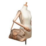 Gucci Vintage - Diamante Horsebit Catherine Satchel Bag - Brown - Leather Handbag - Luxury High Quality