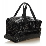 Gucci Vintage - Coated Canvas Travel Bag - Black - Leather Handbag - Luxury High Quality