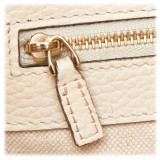 Gucci Vintage - Leather Swing Tote Bag - Bianco - Borsa in Pelle - Alta Qualità Luxury
