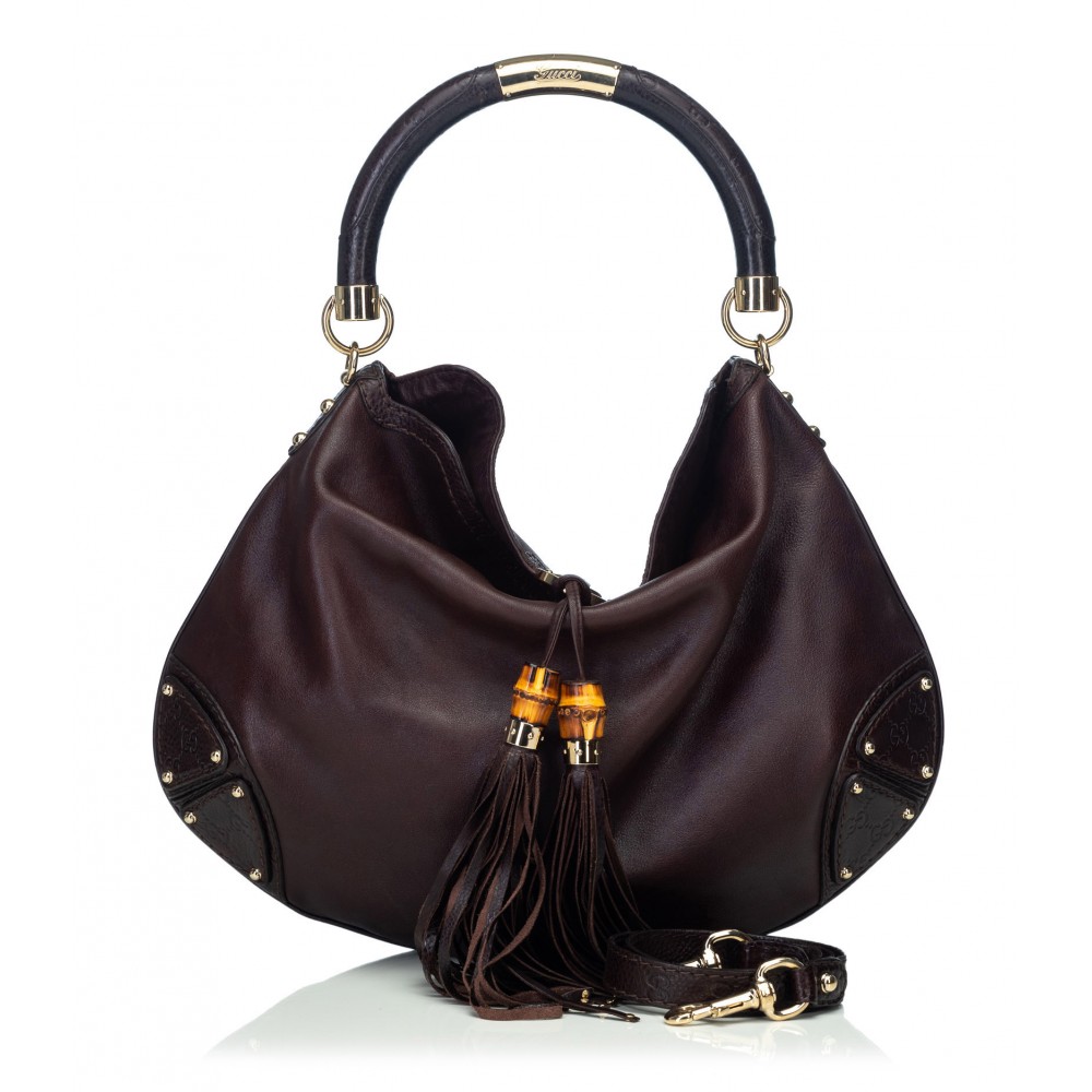 Gucci Vintage - Nubuck Leather Baguette Bag - Black - Leather Handbag -  Luxury High Quality - Avvenice