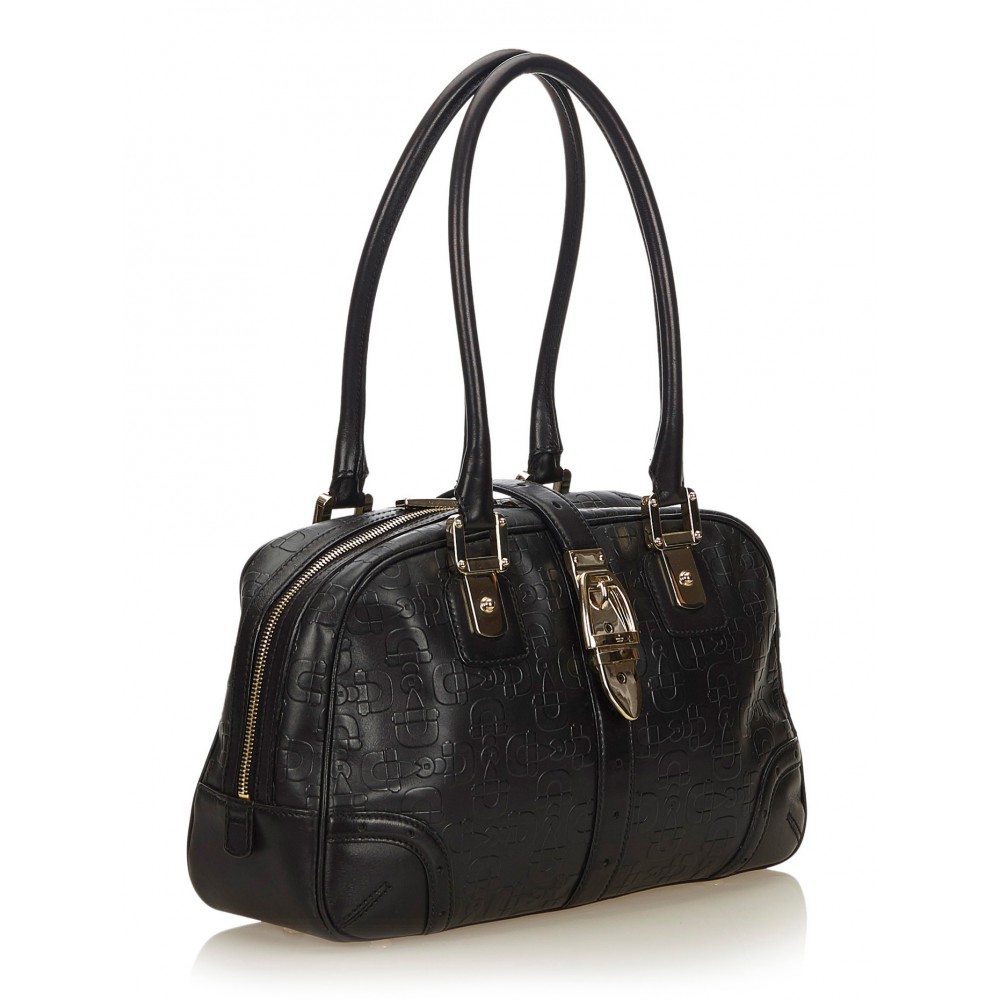 Gucci Vintage - Large GG Horsebit Hobo Bag - Black - Leather Handbag -  Luxury High Quality - Avvenice