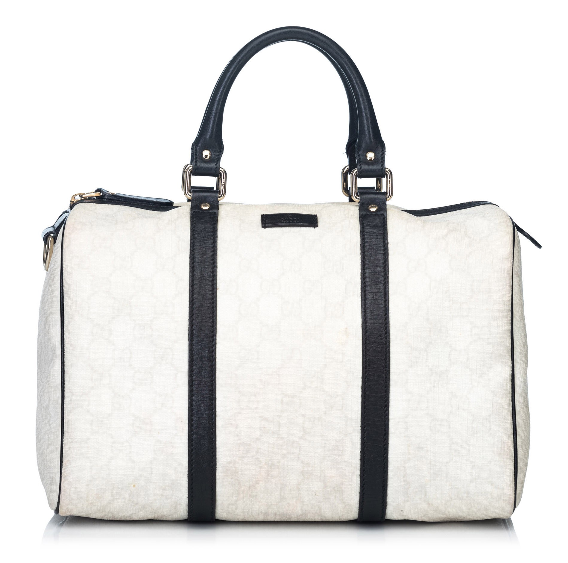 Gucci Vintage - Guccissima Joy Boston Bag - White - Leather