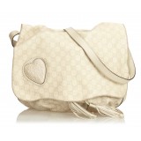 Gucci Vintage - Guccissima Leather Tribeca Messenger Bag - White - Leather Handbag - Luxury High Quality