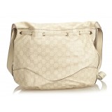 Gucci Vintage - Guccissima Leather Tribeca Messenger Bag - White - Leather Handbag - Luxury High Quality