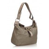Gucci Vintage - Leather G Wave Shoulder Bag - Grigio - Borsa in Pelle - Alta Qualità Luxury