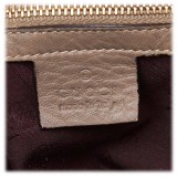 Gucci Vintage - Leather G Wave Shoulder Bag - Grigio - Borsa in Pelle - Alta Qualità Luxury