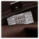 Gucci Vintage - GG Tote Bag - Marrone - Borsa in Pelle - Alta Qualità Luxury