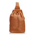 Gucci Vintage - Bamboo Leather Backpack - Marrone - Zaino in Pelle - Alta Qualità Luxury