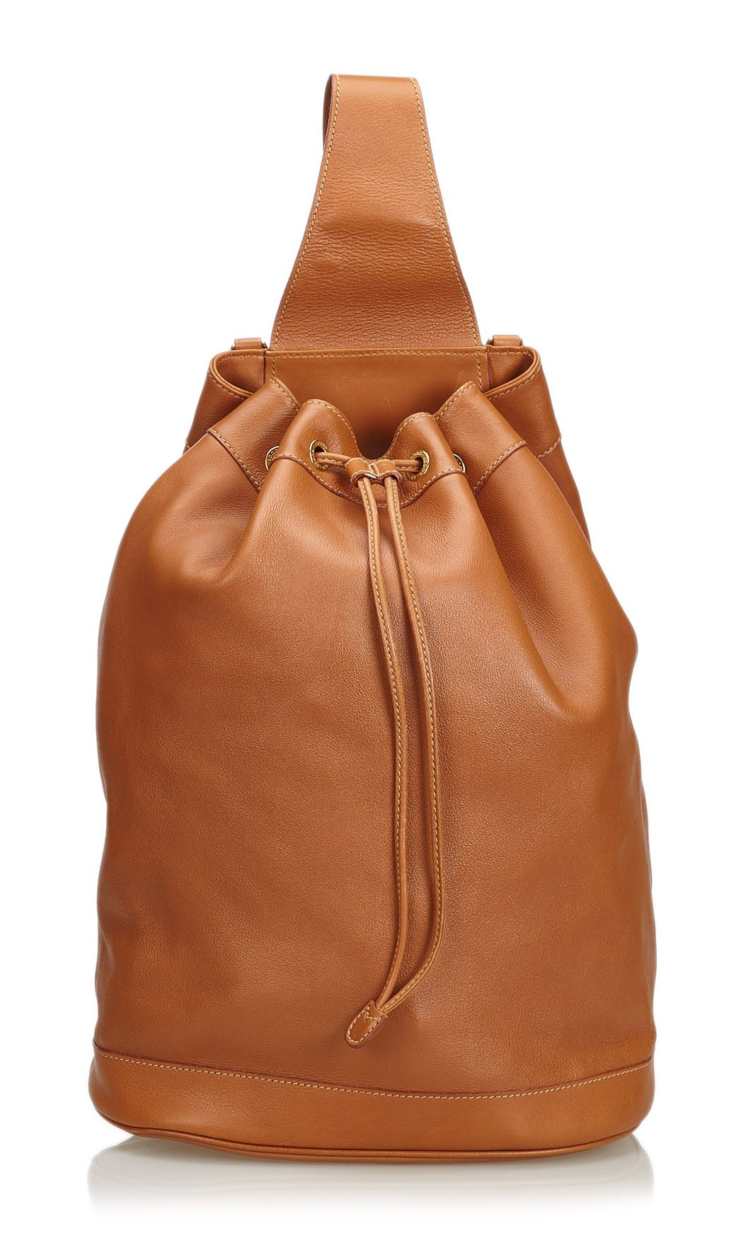 brown leather gucci backpack