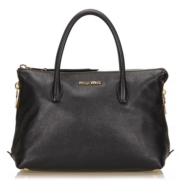 Miu Miu Vintage - Leather Handbag Bag ...