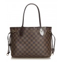 Louis Vuitton Vintage - Damier Ebene Neverfull PM Bag - Brown - Damier Canvas and Leather Handbag - Luxury High Quality