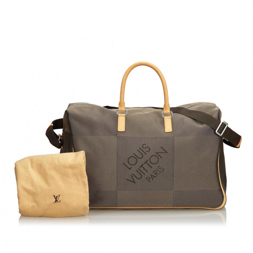 Louis Vuitton Vintage - Damier Geant Souverain Bag - Brown - Damier Canvas and Leather Handbag ...