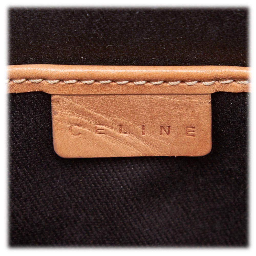Céline Vintage - Macadam Canvas Baguette Bag - Brown - Leather