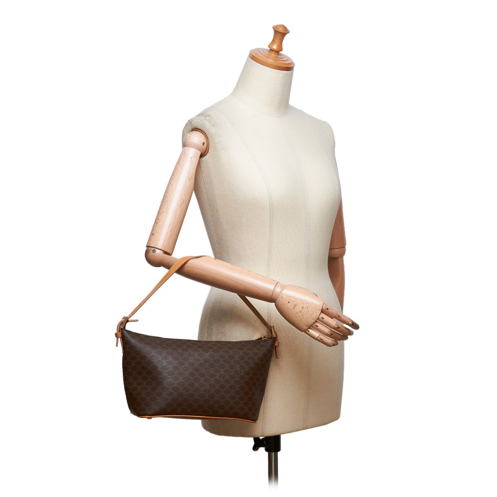 Céline Vintage - Macadam Canvas Baguette Bag - Brown - Leather Handbag ...