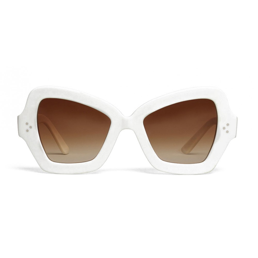 Céline - Butterfly Sunglasses in Acetate - Optic White - Sunglasses -  Céline Eyewear - Avvenice