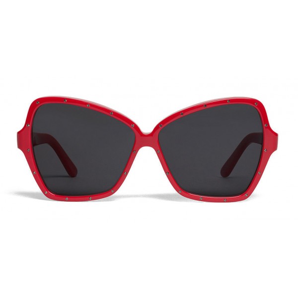 Céline - Butterfly Sunglasses in Acetate and Crystals - Red