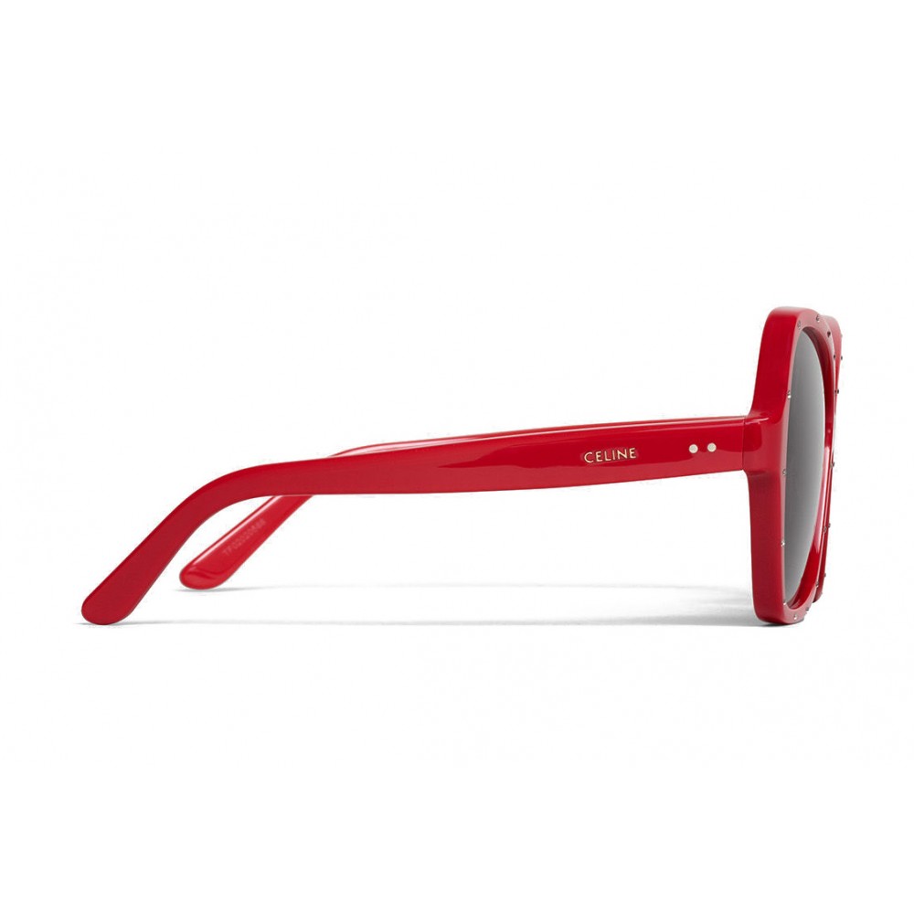 Céline - Butterfly Sunglasses in Acetate and Crystals - Red 