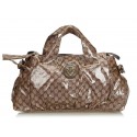 Gucci Vintage - Guccissima Coated Canvas Hysteria Boston Bag - Brown - Leather Handbag - Luxury High Quality