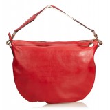 Gucci Vintage - Web Leather Shoulder Bag - Red - Leather Handbag - Luxury High Quality