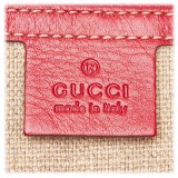 Gucci Vintage - Web Leather Shoulder Bag - Rosso - Borsa in Pelle - Alta Qualità Luxury