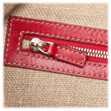 Gucci Vintage - Web Leather Shoulder Bag - Rosso - Borsa in Pelle - Alta Qualità Luxury