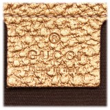 Gucci Vintage - Metallic Leather Horsebit Crossbody Bag - Oro - Borsa in Pelle - Alta Qualità Luxury