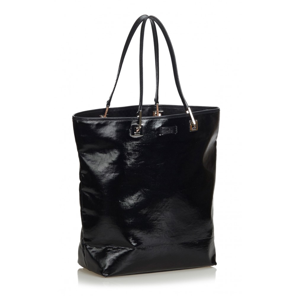 Fleur de Lune, Bags, Black Faux Leather Bucket Bag