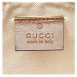 Gucci Vintage - Diamante Jacquard Tote Bag - Brown - Leather Handbag - Luxury High Quality