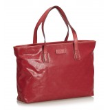 Gucci Vintage - GG Imprime Tote Bag - Rosa - Borsa in Pelle - Alta Qualità Luxury