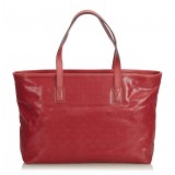 Gucci Vintage - GG Imprime Tote Bag - Rosa - Borsa in Pelle - Alta Qualità Luxury