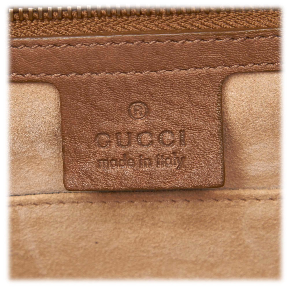 Gucci Vintage - 1973 Leather Shoulder Bag - Brown - Leather Handbag ...