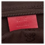 Gucci Vintage - GG Imprime Tote Bag - Pink - Leather Handbag - Luxury High Quality