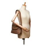 Gucci Vintage - 1973 Leather Shoulder Bag - Marrone - Borsa in Pelle - Alta Qualità Luxury
