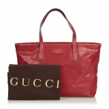 Gucci Vintage - GG Imprime Tote Bag - Pink - Leather Handbag - Luxury High Quality